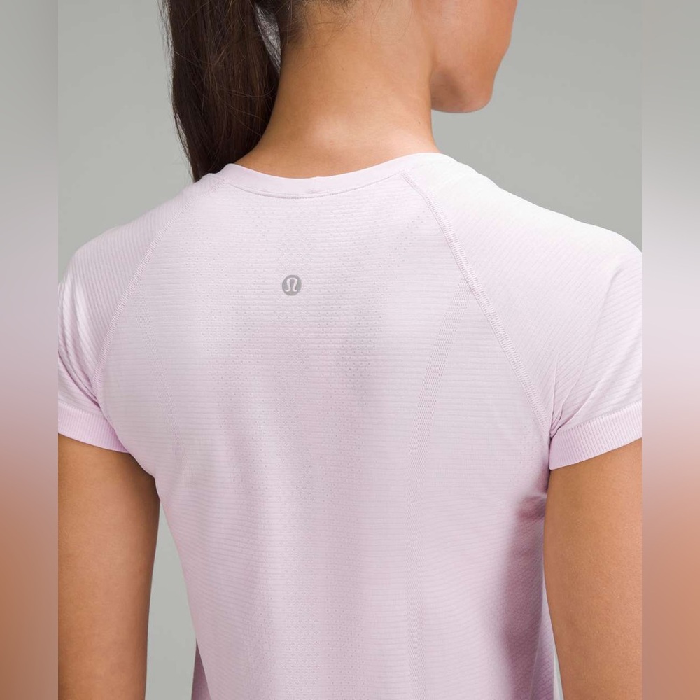 lululemon athletica Pale Pink Short Sleeve Performance Tee
